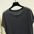 thumbnail image 6 of ClodeEU Women's Modal Crewneck Sleeveless Pullover T Shirt ,Solid Color Casual Layering Tee for Home Gray,Womens Plus XXL, 6 of 6