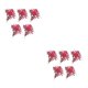 thumbnail image 1 of Flores artificiales Bewildely 5 piezas larga duración decoración del hogar flor falsa rojo brillante 2Conjunto, 1 of 6