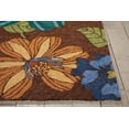 thumbnail image 4 of Nourison South Beach Indoor/Outdoor Modern Floral Chocolate 5' x 7'6" Area Rug, (5' x 8'), 4 of 7