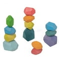 thumbnail image 1 of TheFound Blocs d'Équilibre, Jouet en Bois Naturel, Pierres Colorées Jeu de Roche, 1 of 5