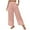 Pinky, variant on Casual Pants for Women Long Length New Womens Summer 3/4 Pants Flowy High Waisted Loose Casual Lounge Pant Wide Leg Capris with Pockets Red S