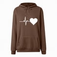 thumbnail image 4 of Godom Womens Graphic Hoodies Drawstring Long Sleeve Sweatshirt with Pocket Pullover, 4 of 4