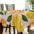 thumbnail image 5 of Yayeee Tablecloths 54" x 54" Rectangle Wrinkle Resistant Party Table Cover, Beige Citrus Leaves, 5 of 8
