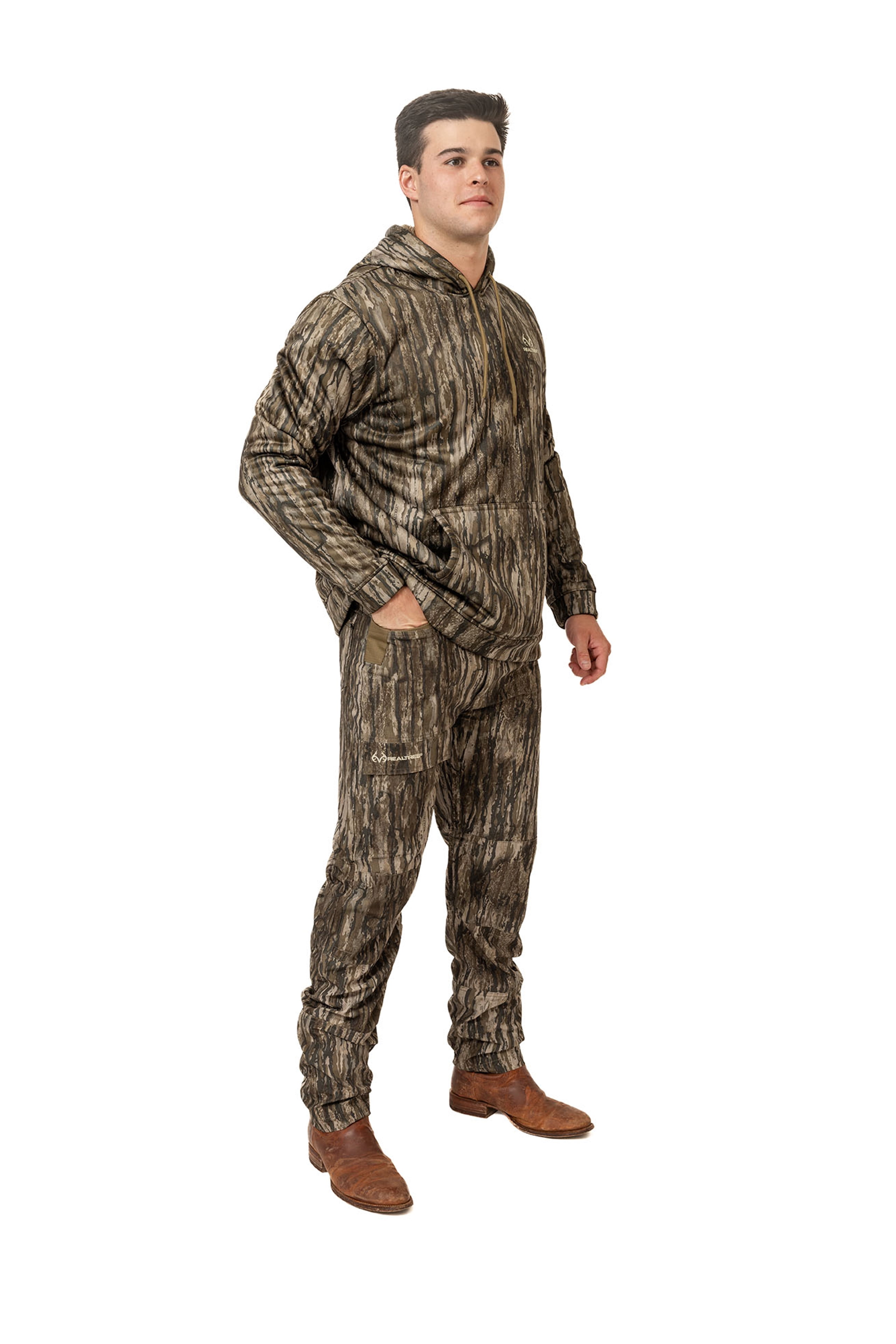 Realtree Men's Camo Hunting Hoodie - High Pile Pullover for Outerwear | Size S-4X