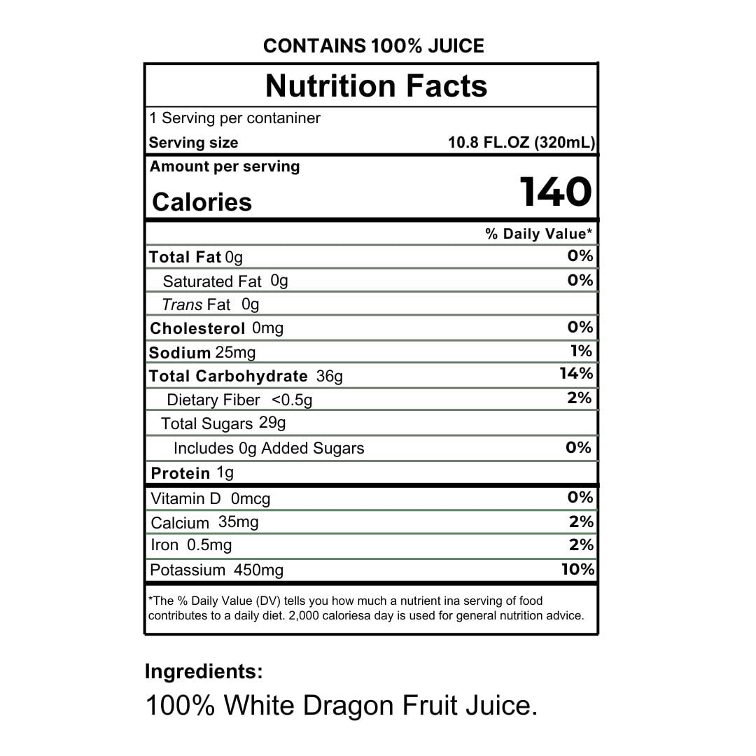 Namai Pure Dragonfruit Juice, 10.8 fl oz Can, 24 Count