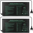 thumbnail image 1 of 2 Pack Electronic Heat Mat Waterproof Hydroponic Heating Pad for Seed Reptile Plant, 1 of 4