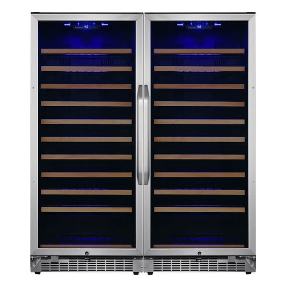 Edgestar Cwr1212szdual 48" Wide 222 Bottle Capacity Built-In Or Free Standing Wine Cooler