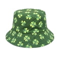 thumbnail image 3 of Fewfanhot Unisex St. Patrick's Day Fishing Hat Double Sided Print Adjustable Bucket Hat for Festival Party Sun Protection & Outdoor Fun, 3 of 3