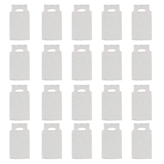 FUEENIRVA Portable Beverage Bag Plastic Retail Bags Transparent 100pcs