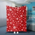 thumbnail image 7 of Fleece Blanket Polyester Blanket Blanket, 1Pc Christmas Blanket Throw Blanket Cotton, Red A, 7 of 7