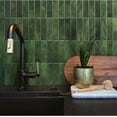 thumbnail image 2 of Peel and Stick Backsplash - 5 Sheets of 11.43'' x 9'' - 3D Adhesive Peel and Stick Tile Backsplash for Kitchen, Bathroom, Wall Tile, Sefrou Green, 2 of 7