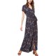 thumbnail image 1 of Sanctuary Clothing Maxi vestido estampado para mujer, azul, pequeño, 1 of 1