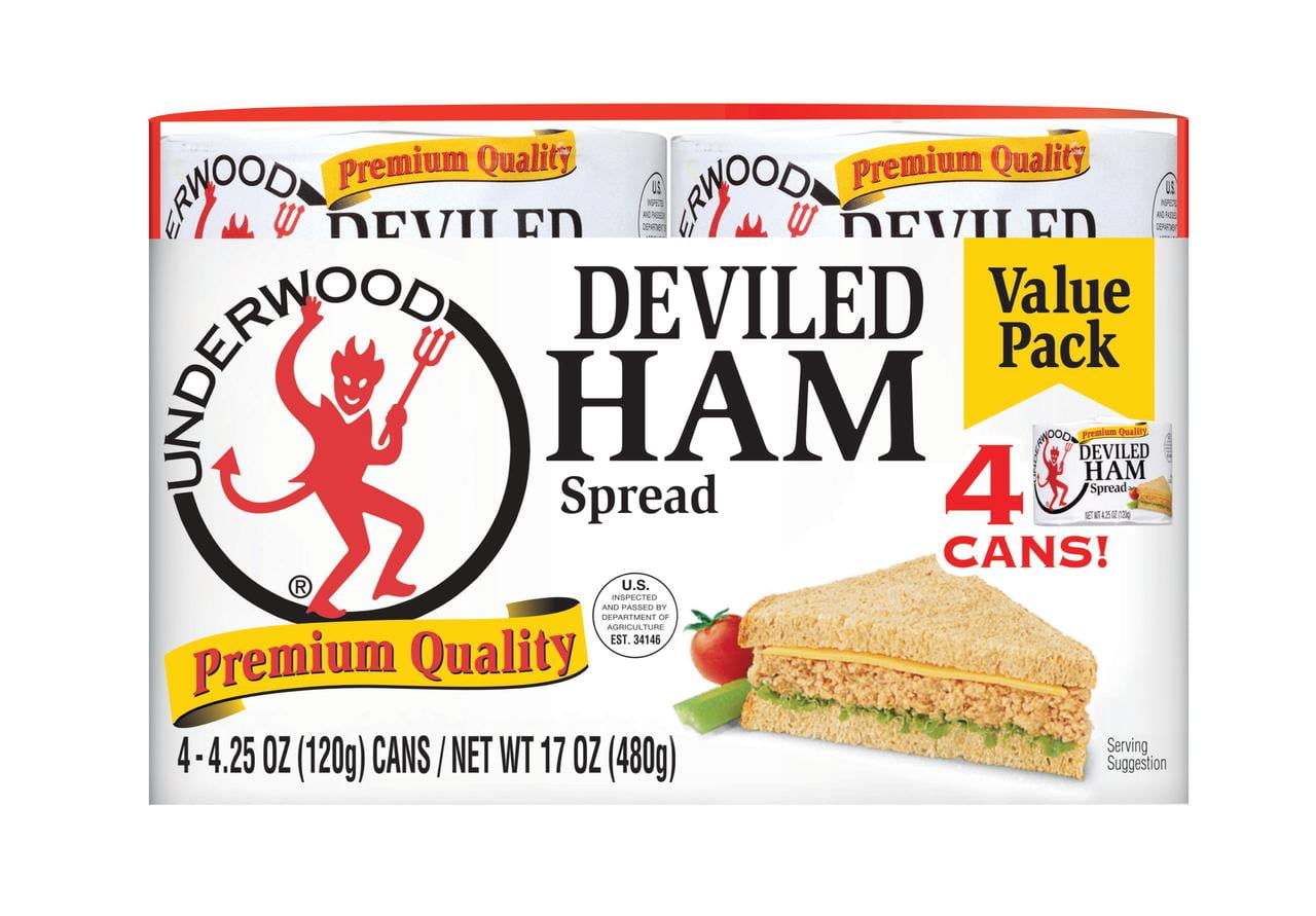 Underwood Deviled Ham Spread, 4.25 oz, 4 Count