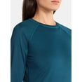 thumbnail image 4 of ClimateRight by Cuddl Duds Women's Plush Warmth Crew Neck Base Layer Top, Sizes XS to 4X, 4 of 5