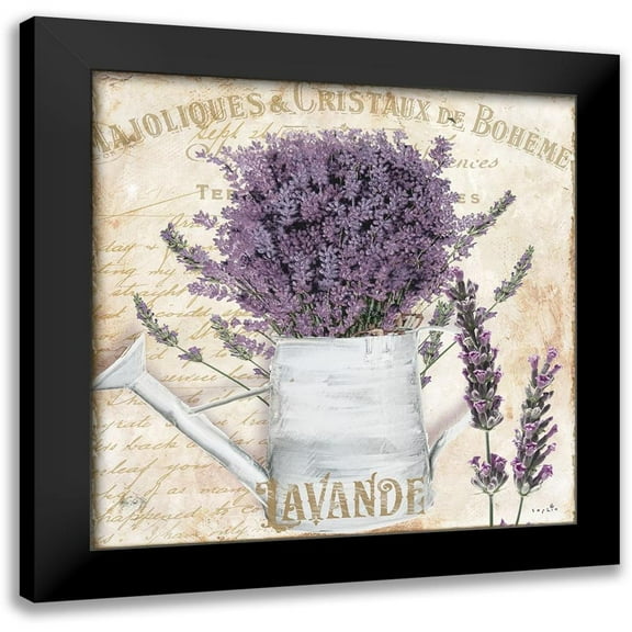 Sophie 6 12x12 Black Modern Framed Museum Art Print Titled - French Lavender