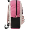 thumbnail image 3 of K-Cliffs Unisex Contrast Backpack, 18" School Book Bag Daypack, Adult/Teen, Pink, 3 of 4