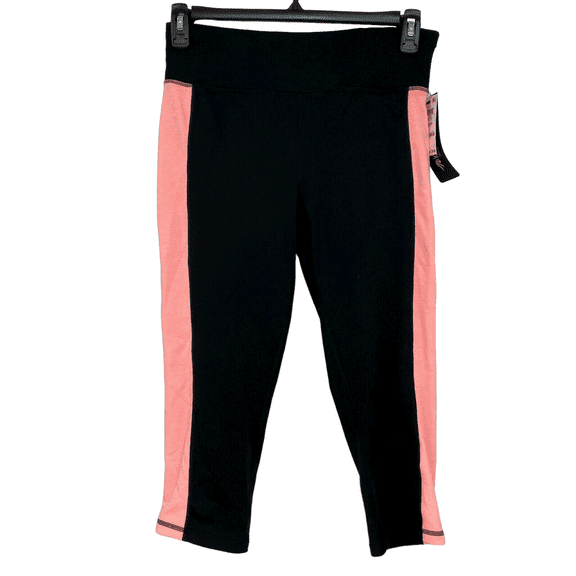 ID Ideology Women's Essentials Colorblocked Cropped Leggings Pink Size Medium