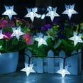 thumbnail image 3 of 23ft Solar Powered Star String Fairy Lights 50LEDs Waterproof 8 Mode Lighting Indoor/Outdoor Decorative Lights for Home Garden Wedding Party Christmas Decor (Multicolor), 3 of 11