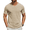 Khaki, variant on Men's T Shirts Short Sleeve Classic V Neck T-Shirt Casual Summer Basic Tee Shirt