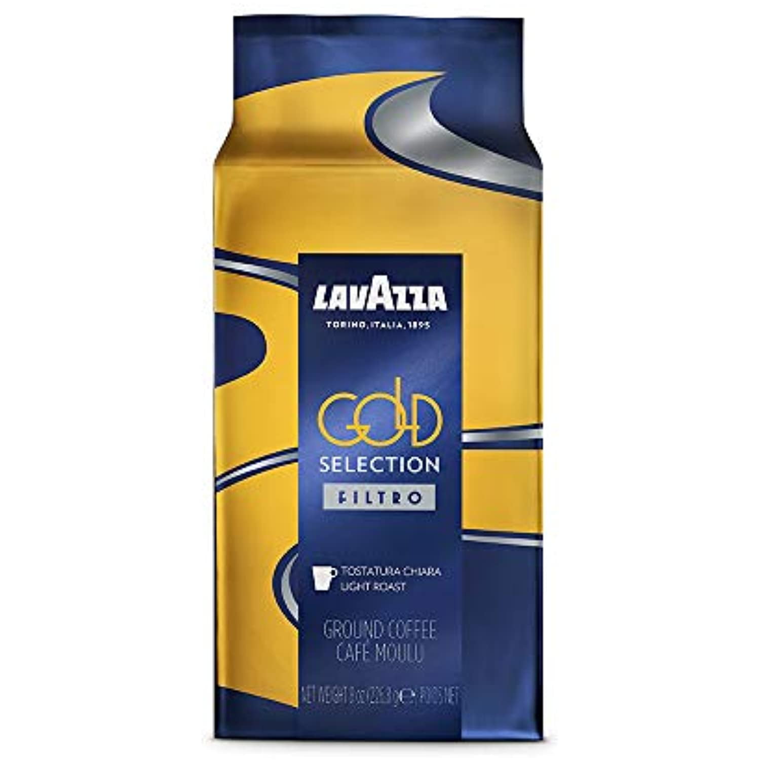 Lavazza Gold Selection Filtro Ground Coffee Light Roast 8Oz Brick ...