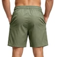 thumbnail image 5 of UDAUDU Men's Hiking Cargo Shorts Athletic Stretch Quick Dry Lightweight Shorts for Men Outdoor Fishing Shorts with Pockets Green 2XL, 5 of 6
