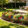thumbnail image 6 of Vintage Rust Effect Colorful Garden Floral Decorative Wrought Iron Ornament With Ground Spike For Outdoor Display, 6 of 6