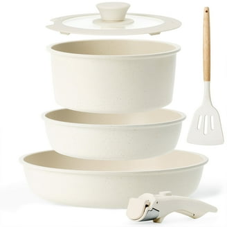 Martha Stewart 19ピース食器セット Martha Stewart 19-pc. Non-Stick Cookware Set, One Size, Beige