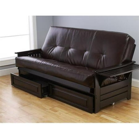 Furniture Phoenix Oregon Kodiak KFPHDBBOTJLF5MD4 Phoenix Barbados Futon Frame with Oregon Trail Java Mattress and Storage Drawers ()