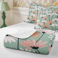 thumbnail image 4 of Manfei Rustic Wildflower Twin Quilt Set 2 Pieces,Cottagecore Blossom Twin Coverlet Set,1 Bedspread and 1 Pillowcase, 4 of 7