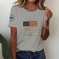 thumbnail image 2 of MEICHEN 4th Of July Shirts For Women Summer USA Star Stripes Graphic Tees Memorial Day Outfit 250th Anniversary USA Shirt, 2 of 6