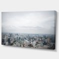 thumbnail image 2 of Panoramic Aerial View of Big City - Landscape Canvas Art Print, 2 of 4