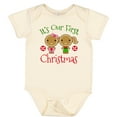 thumbnail image 3 of Inktastic Twins 1st Christmas Gingerbread Girls Girls Baby Bodysuit, 3 of 5