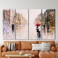 thumbnail image 3 of Valentines Gift Printed, Landscape Art, View Art, Couple With Red Umbrella, Gift for Couples Canvas, City Landscape Canvas, Canvas Wall Decor - Gallery Wrapped, 3 of 9