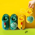 thumbnail image 4 of Otqutp Toddler Closed Toe Shoes Little Child Girls Inside Wear Slippers Cute Dinosaur Soft Bottom Comfortable Winter Warm Home Plush Slippers, 4 of 6