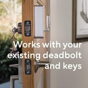 Wyze Lock WiFi & Bluetooth Enabled Smart Door Lock, Wireless & Keyless Entry, works with voice assistants, Fits on Most Deadbolts