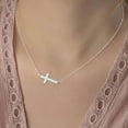 thumbnail image 6 of TANGPOET Opal Cross Necklace 925 Sterling Silver Faith Pendant Birthday Gifts for Women Daughter, 6 of 7