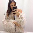 thumbnail image 1 of Women Luxur Fluffy Faux Fur Coat Jacket Outwear zhangyuxiang LED, 1 of 2