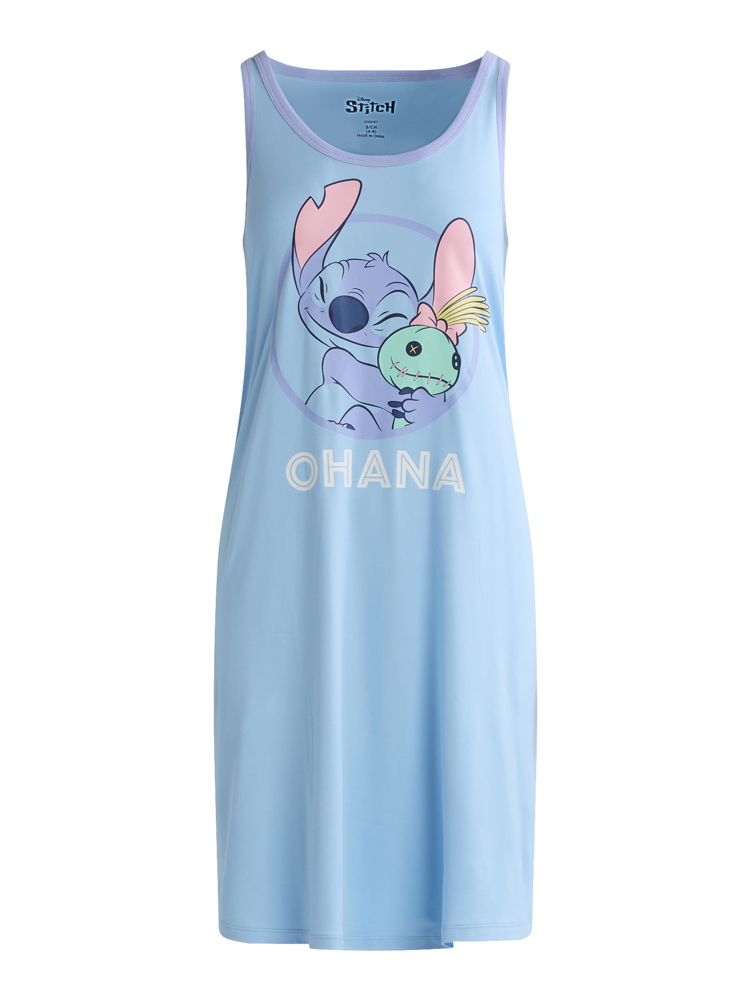 Disney’s Stitch Women’s and Women’s Plus Sleep Tank Dress, Sizes XS-3X