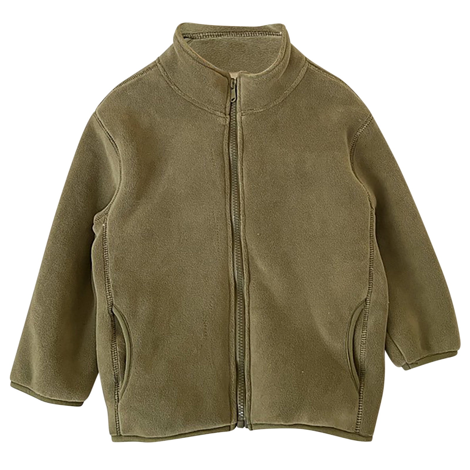 Lands' End Boy's Breathable Grid Fleece Full-Zip Jacket (Beetle