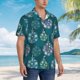 thumbnail image 3 of Fotbe whiter Snowflake balloons Camisa Hawaiana para Hombre Unisex – Camisa Casual de Verano con Botones de Manga Corta de Algodón y Lino,Large, 3 of 7