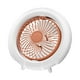 thumbnail image 1 of Ventilador oscilante multifunción con luz nocturna LED - ajustable a 3 velocidades, funcionamiento silencioso, colgado o de pie, 1 of 3
