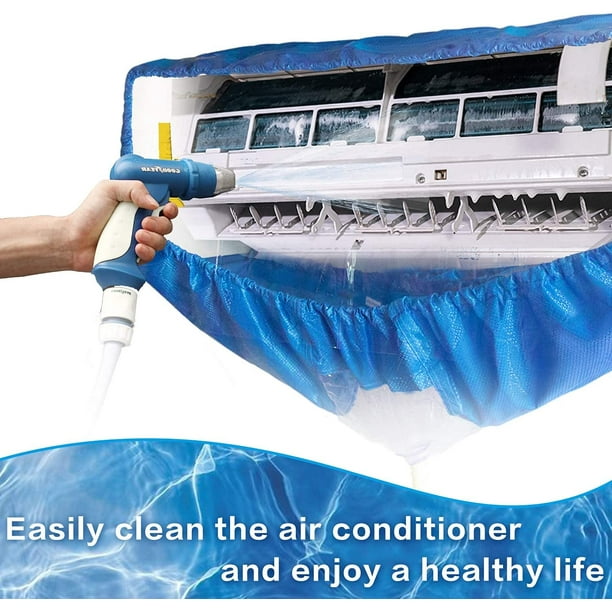 kit nettoyage climatisation split Split 1-3P Couvercle de nettoyage de  climatiseur Kit de nettoyage étanche Kit de nettoyage de climatisation  mural