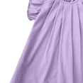 thumbnail image 5 of LYMAYTER Ruffle Sleeveless Pleated Dress for 2-7Y Girls Cute Loose Summer A Line Dress Summer Casual Party Dress, 5 of 7