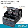 thumbnail image 6 of High Road Car Seat Organizer for the Front Passenger or Back Seat with Cup Holder Dividers and Easy Carry Handle Black, 6 of 7