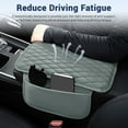 thumbnail image 7 of Gray Car Console Cover, Leather Car Center Console Cushion Pad with Sided Pockets, Protective Car Armrest Cushion for Most Kinds of Vehicles Interior Accessories, 7 of 7