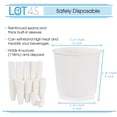 thumbnail image 2 of Lot45 Espresso Cups Disposable 4oz Coffee Cups - 500pk Double Wall Paper Cups, 2 of 7