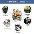 thumbnail image 4 of Iauyy Clear Backpack Heavy Duty PVC Transparent Backpack for College Workplace, Cute Fox, 4 of 8