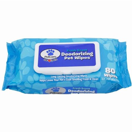 DDI 2379482 Pet Deodorizing Wipes, 80 Count - Case of 12