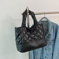 thumbnail image 2 of Bolso Bolso cruzados de moda Otoño Invierno con asa superior acolchado algodón viaje, 2 of 8