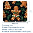 thumbnail image 5 of Gingerbread Man Square Desk Mat, 8.3x9.8 Inch, Non-Slip Rubber Bottom, Printed, Suitable for Office and Gaming - Gaming Mousepad and Mouse Pad, 5 of 6